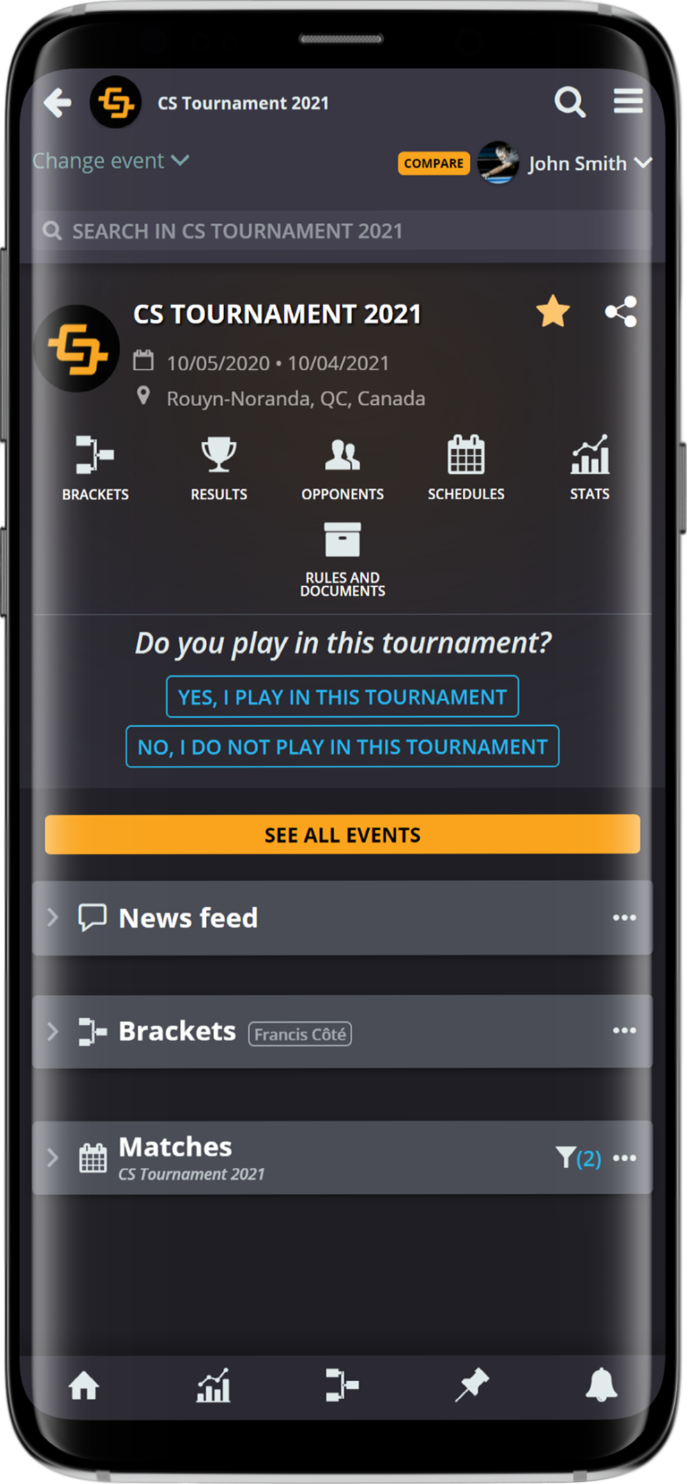 Player App - CompuSport - CompuSport